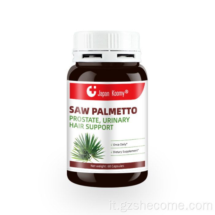 Capsule di Saw Palmetto Supporto per i capelli urinari della prostata